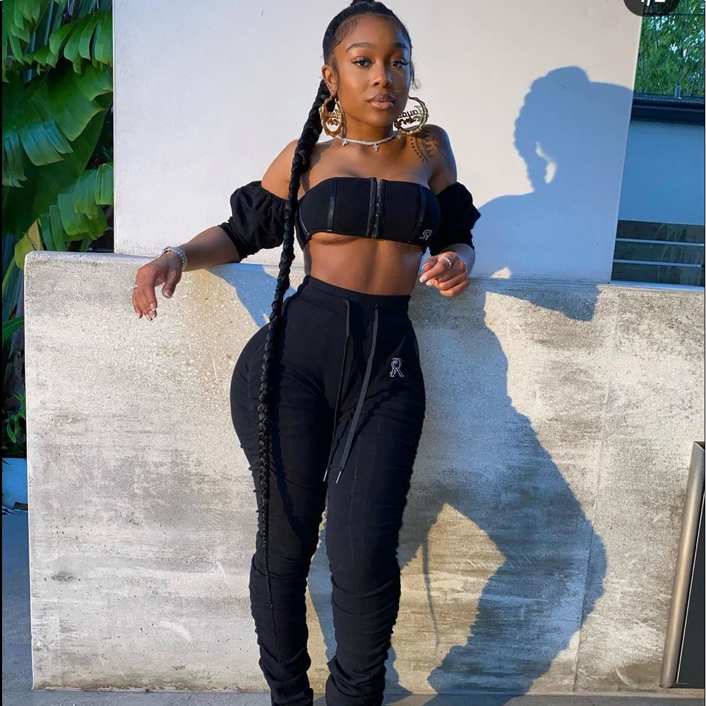 GSUWOO Stacked Sweats set